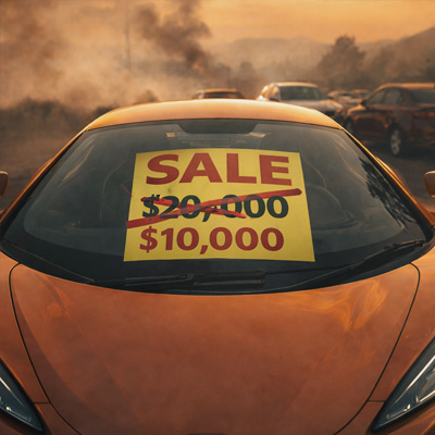 Car for sale. Sticker price reduced.